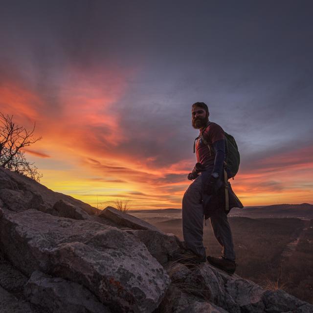 Hiking at Pinnacle Mountain