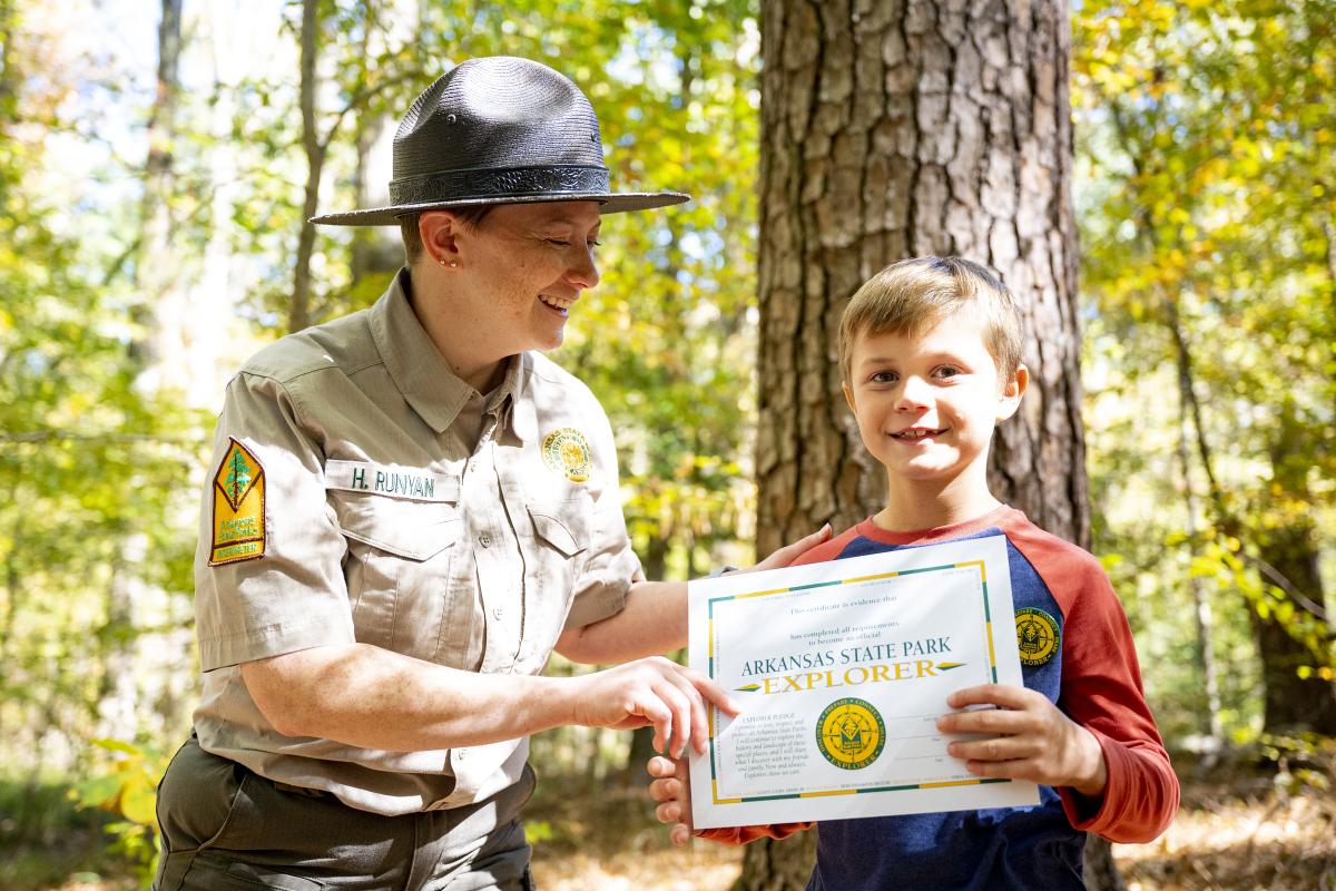 an Arkansas State Parks Explorer Arkansas State Parks