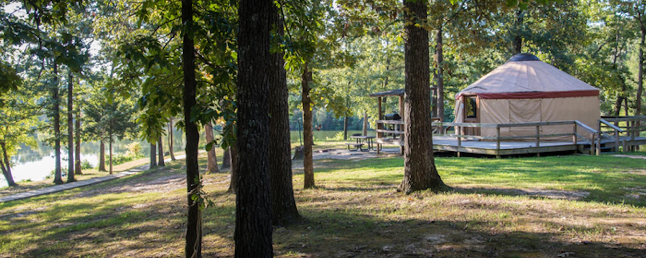 Rent-A-Yurt at Arkansas State Parks
