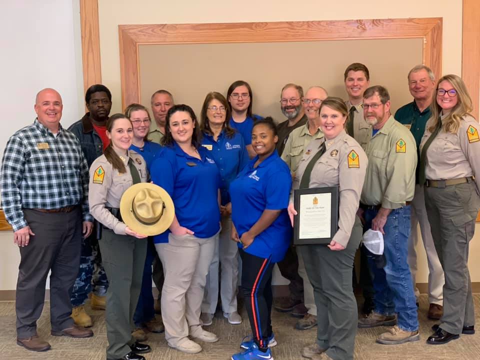 Mississippi River State Park Overall Park of the Year Award with Staff