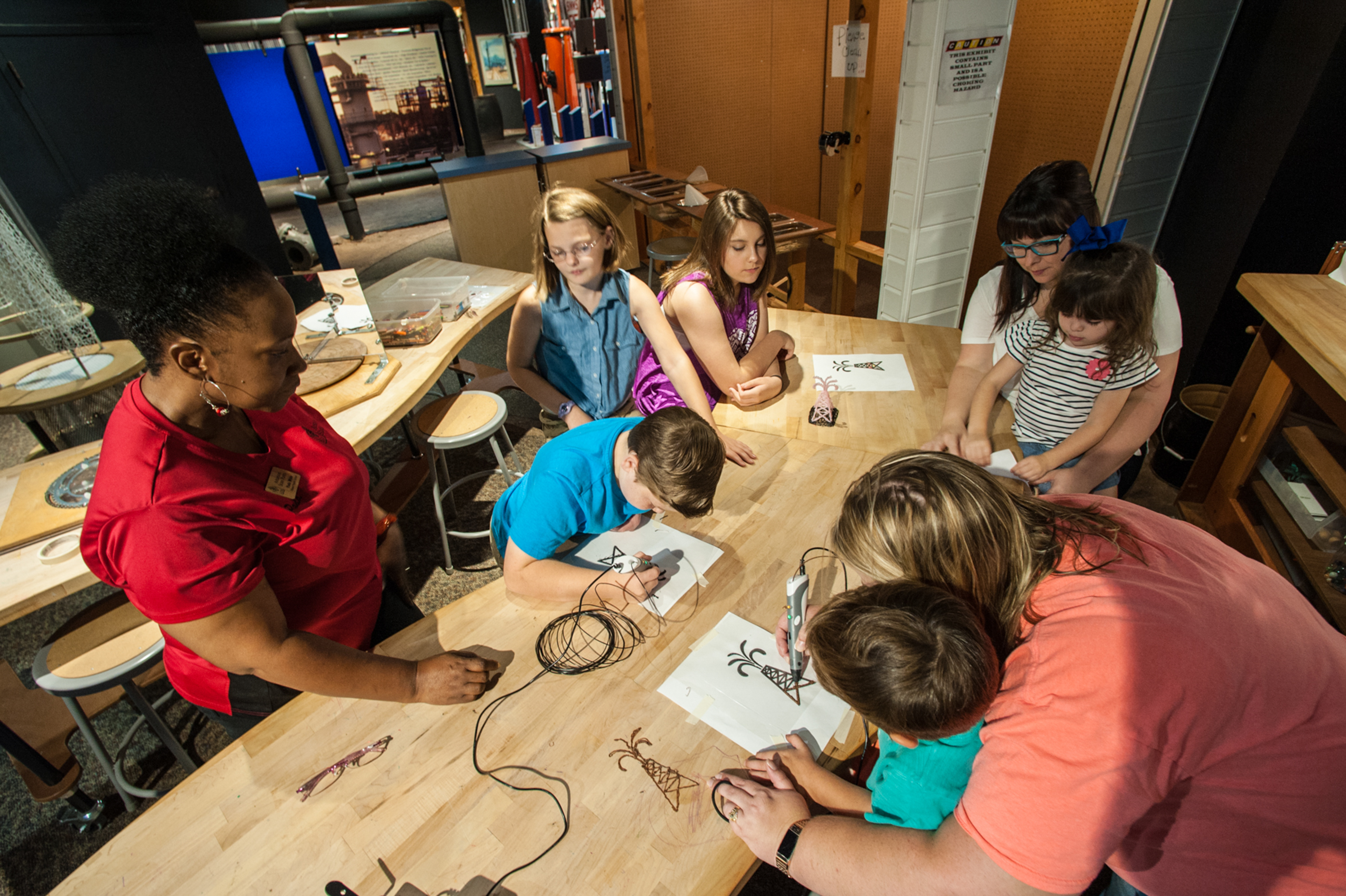 Interactive activity at the Arkansas Museum of Natural Resources