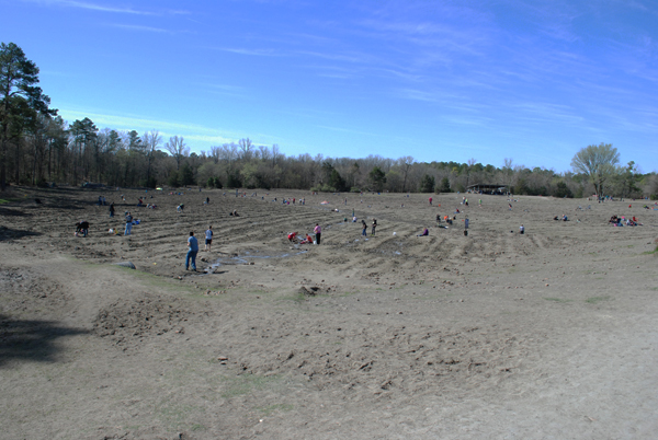 Diamond search area at Crater of Diamonds State Park