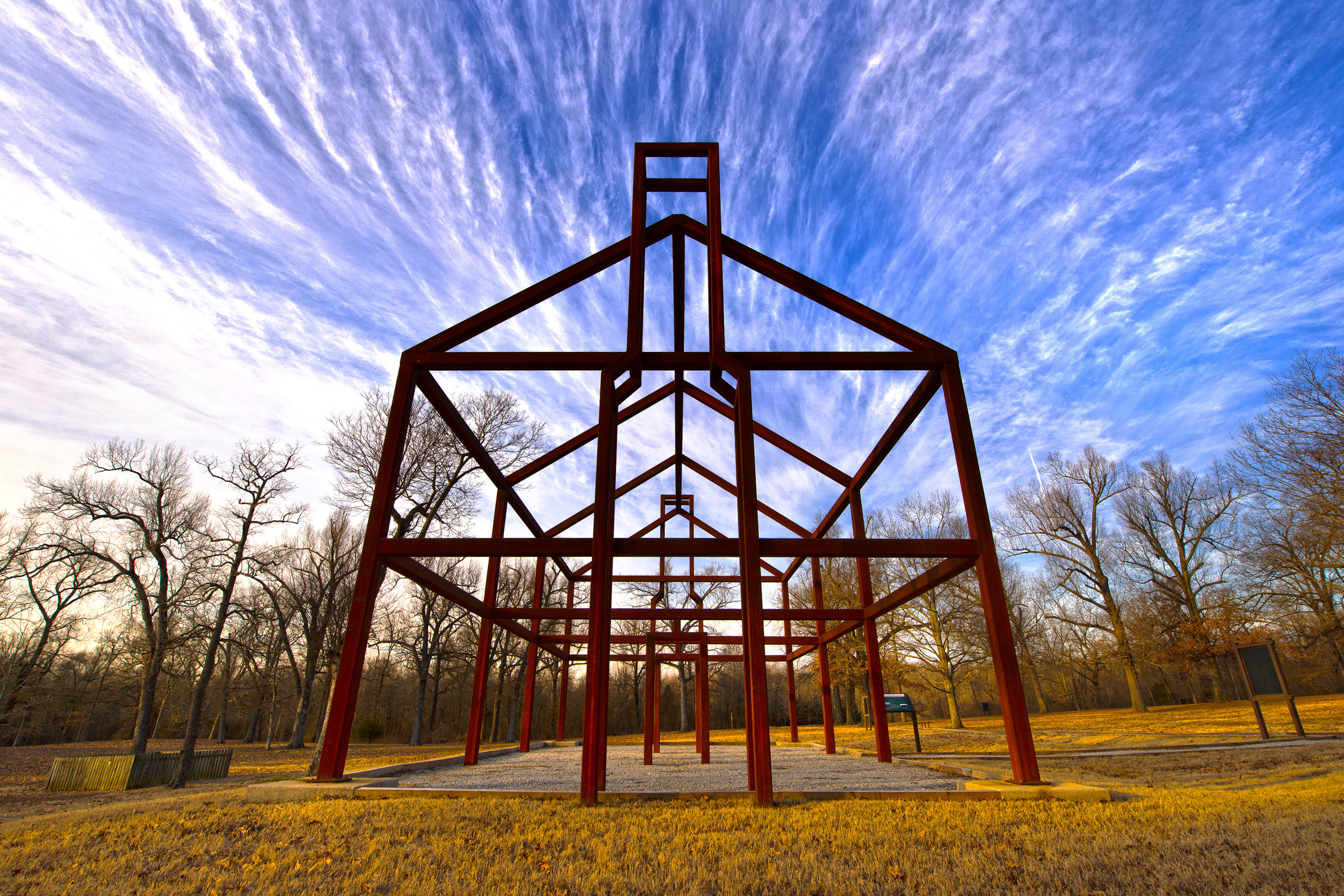 Ghost structure at Davidsonville Historic State Park