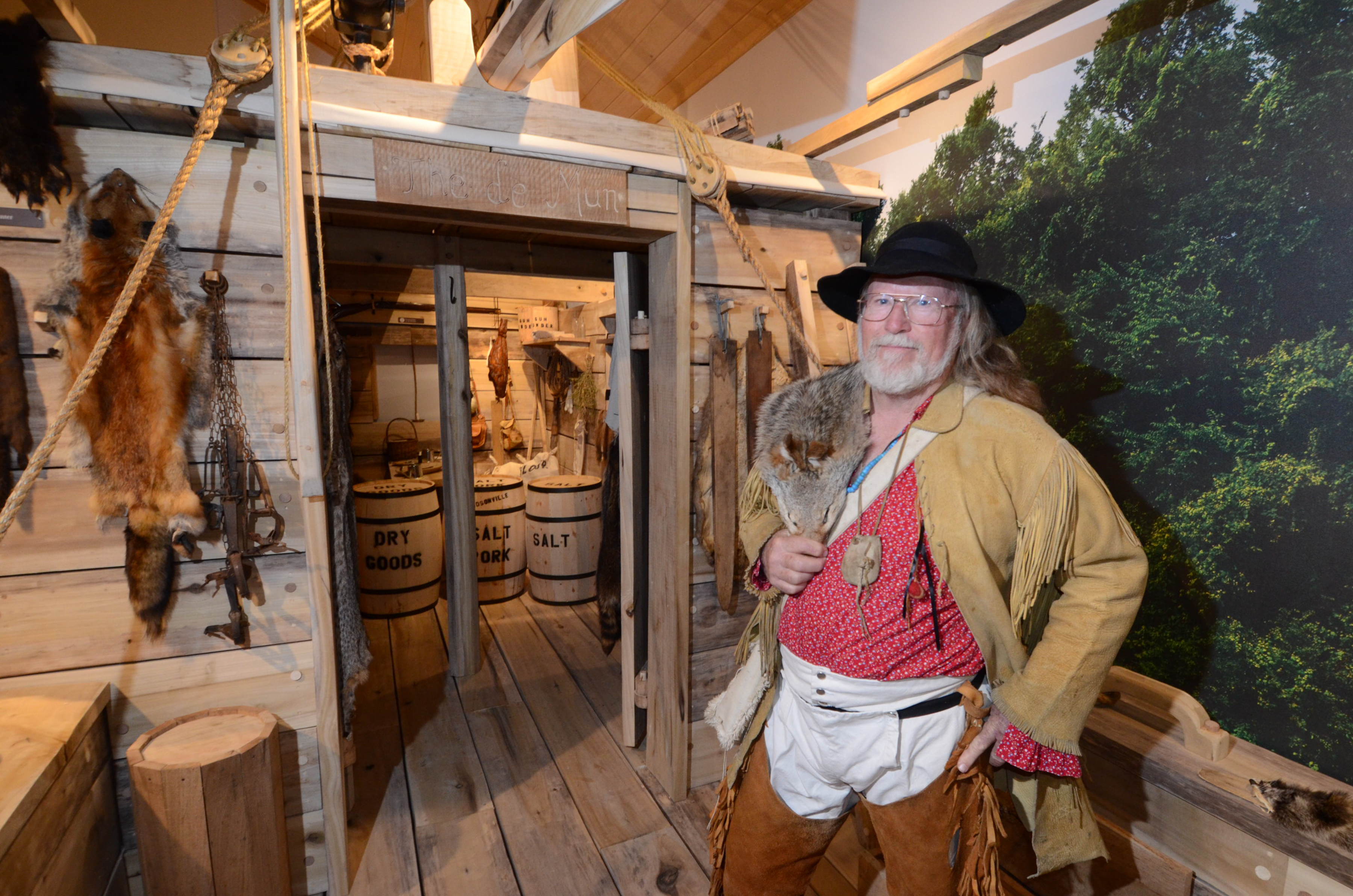 Reenactor at Davidsonville Visitor Center
