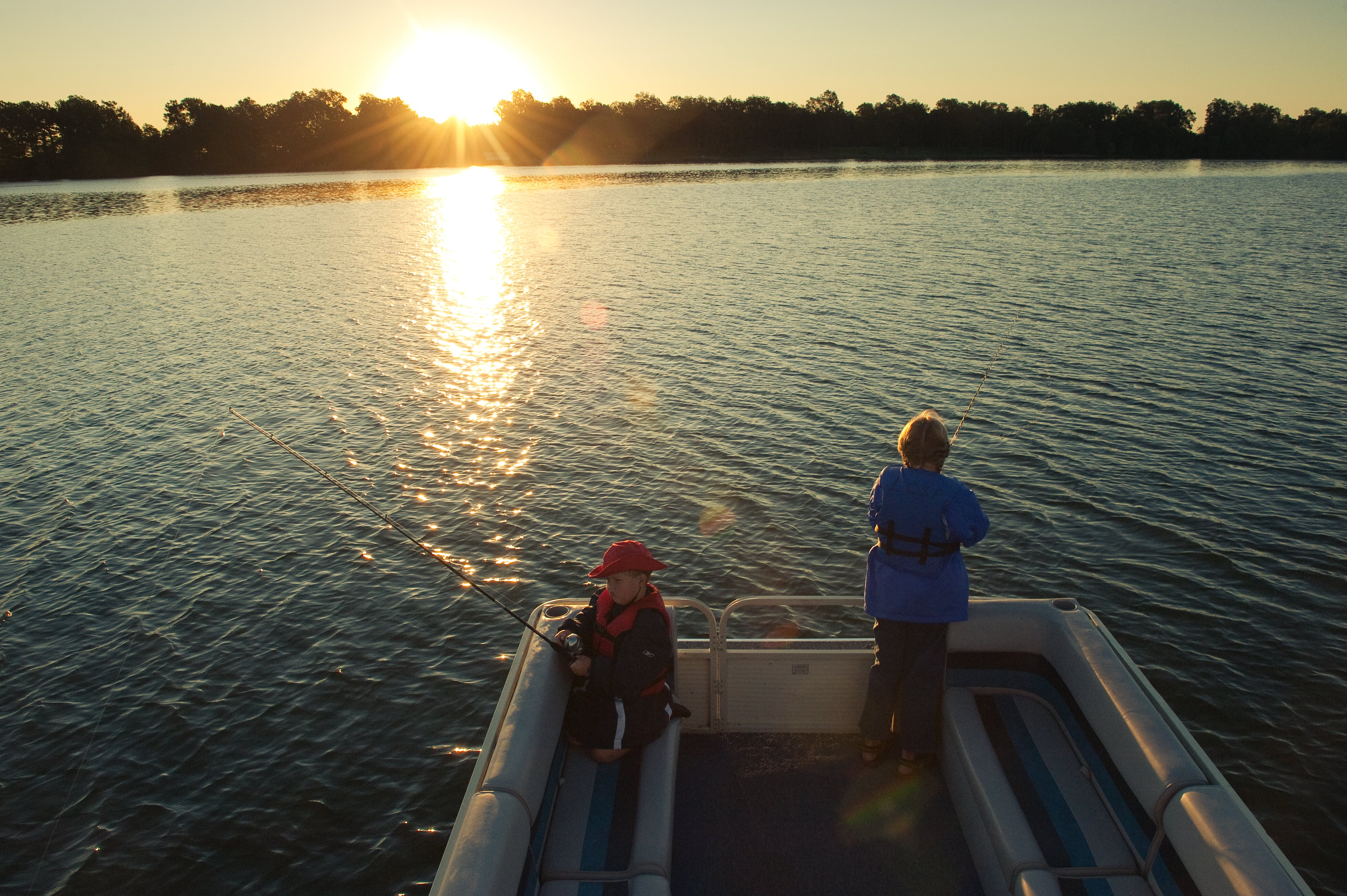 Fishing at Lake Chicot State Park