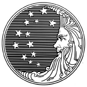 Proctor and Gamble logo used in 1800s of moon and stars
