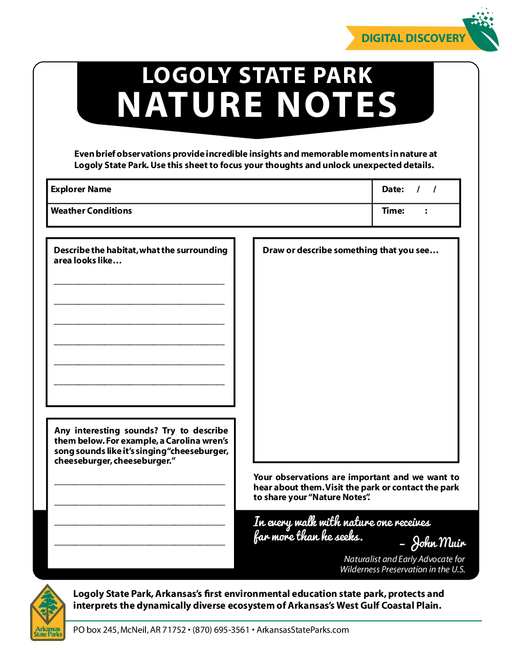 Snapshot of Logoly Nature Notes PDF