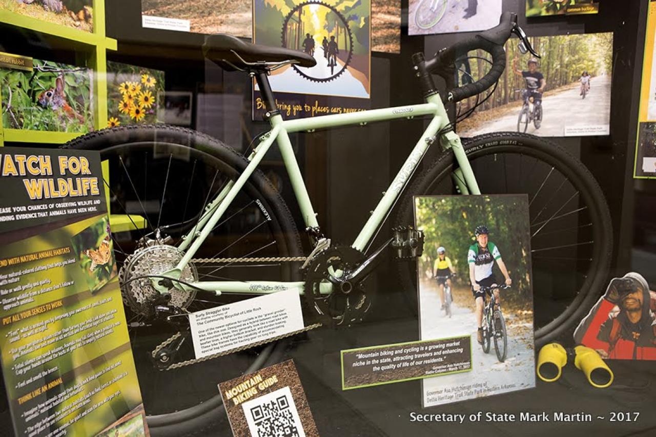 Mountain Biking Exhibit at Arkansas State Capitol
