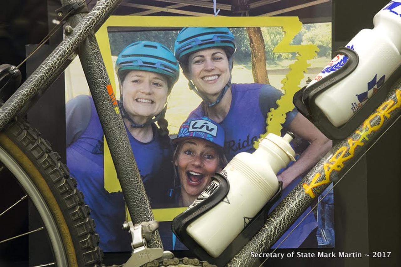 Mountain Biking Exhibit at Arkansas State Capitol