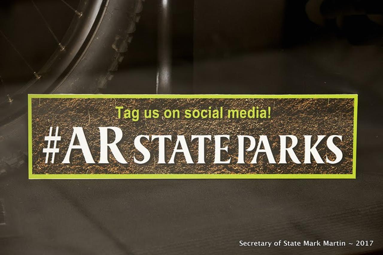 Mountain Biking Exhibit at Arkansas State Capitol