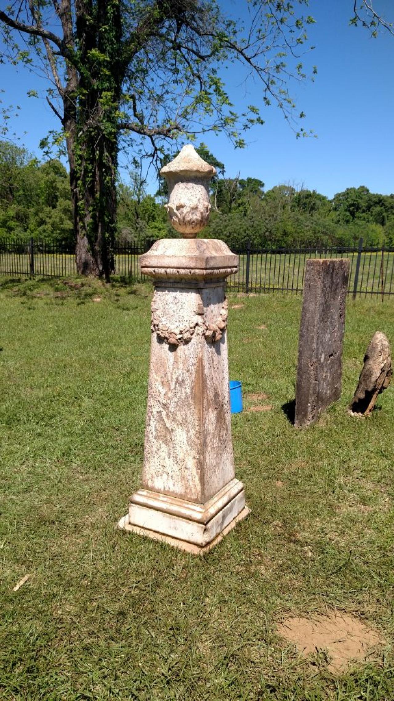 Cleaning Tombstones at Conway Cemetery