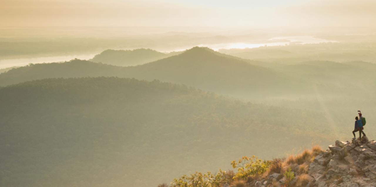 pinnacle mountain aerial