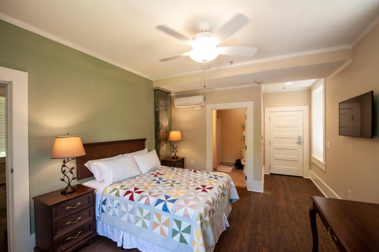 Jailhouse Bed and Breakfast guest room at Historic Washington State Park 
