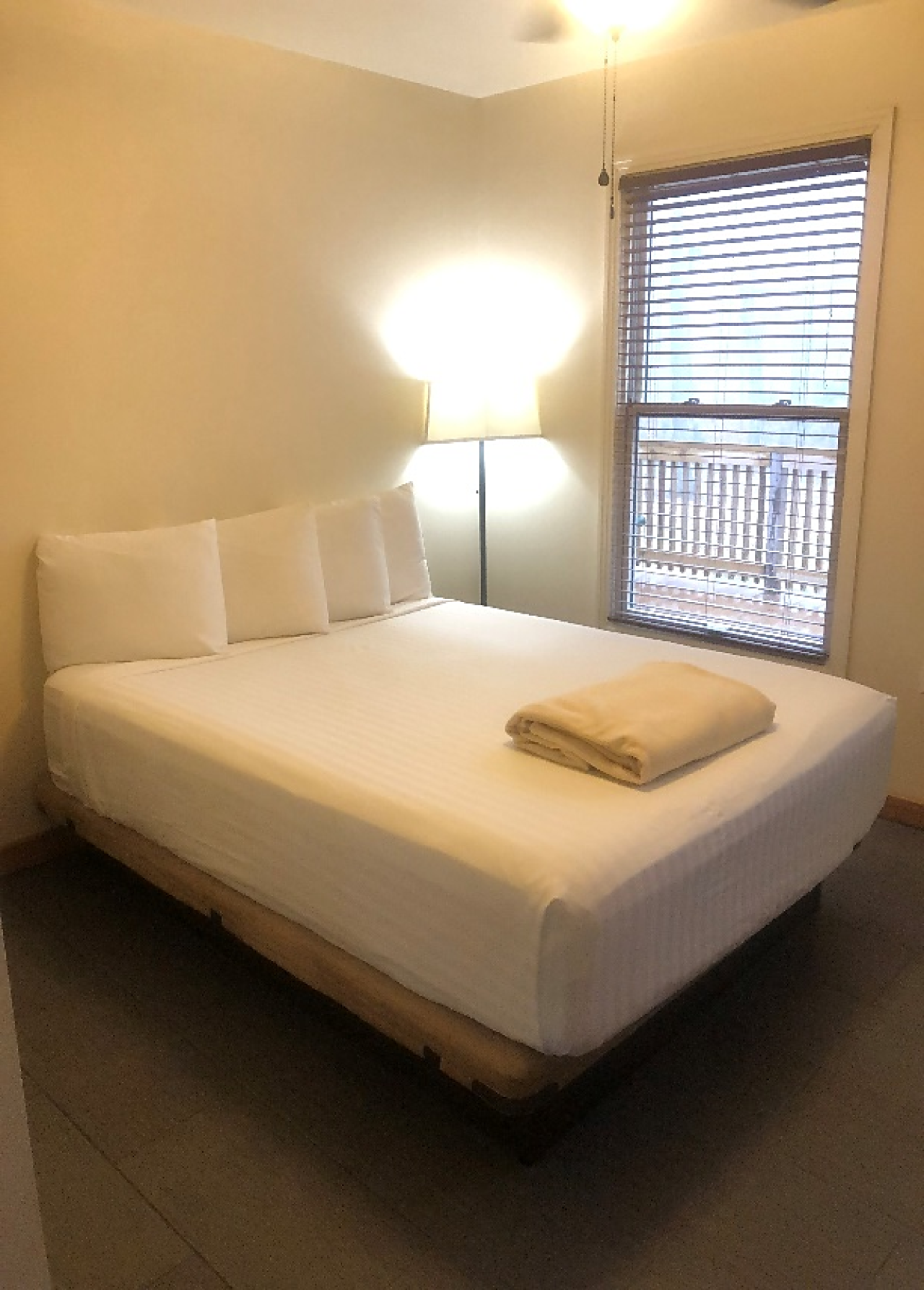 A view of one of the bedrooms at Cabin 7 at Mount Nebo State Park