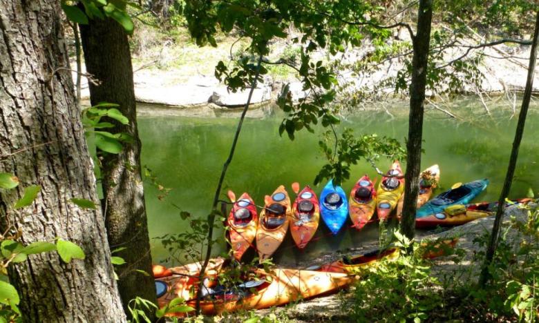 Kayaking at Beaver Lake