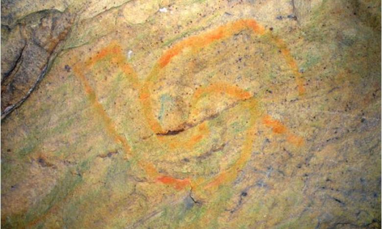 Mississippian SymbolDrawing at Rock House Cave