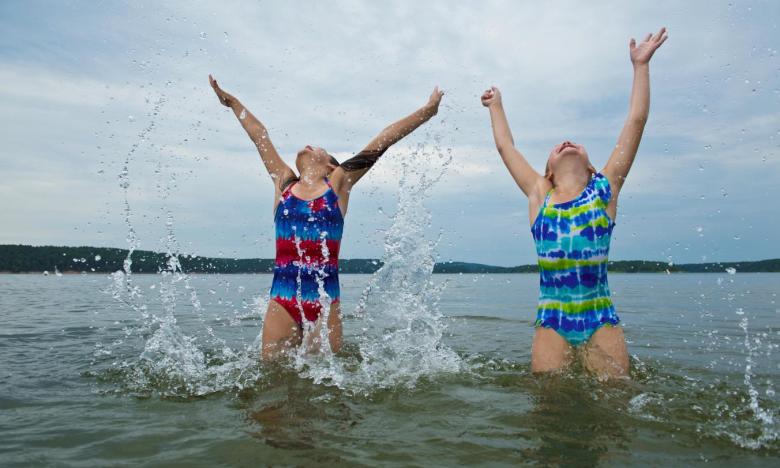 Swimming at Lake DeGray State Park