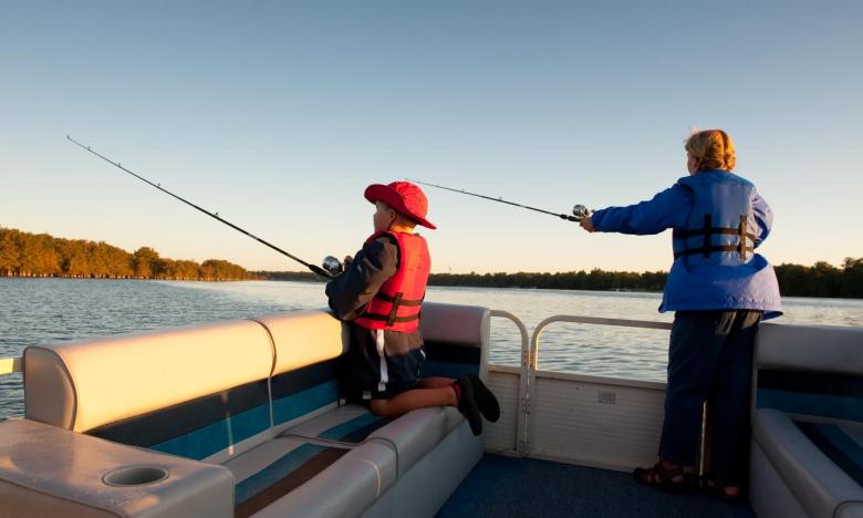 Fishing at Lake Chicot State Park