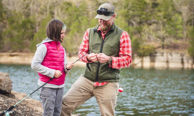 Fishing at Hobbs State Park-Conservation Area