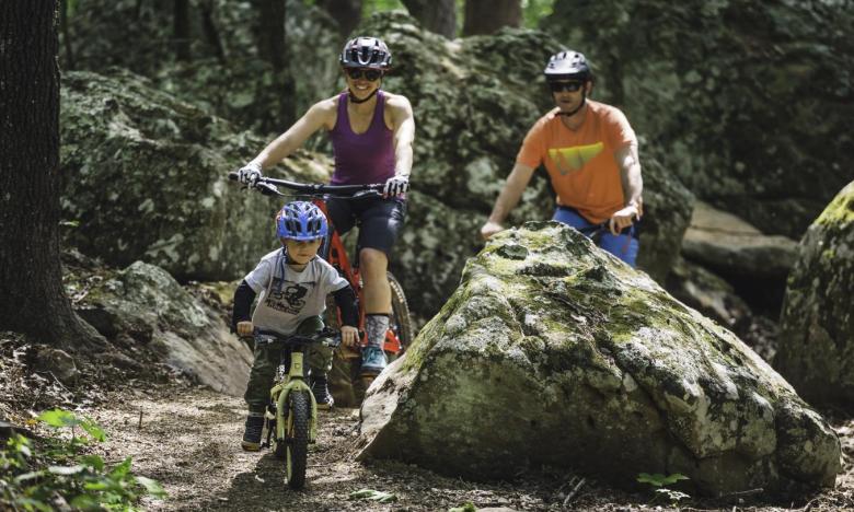 Mountain biking at Mount Nebo State Park 