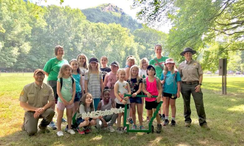 Girl Scouts Troop at Pinnacle Mountain State Park