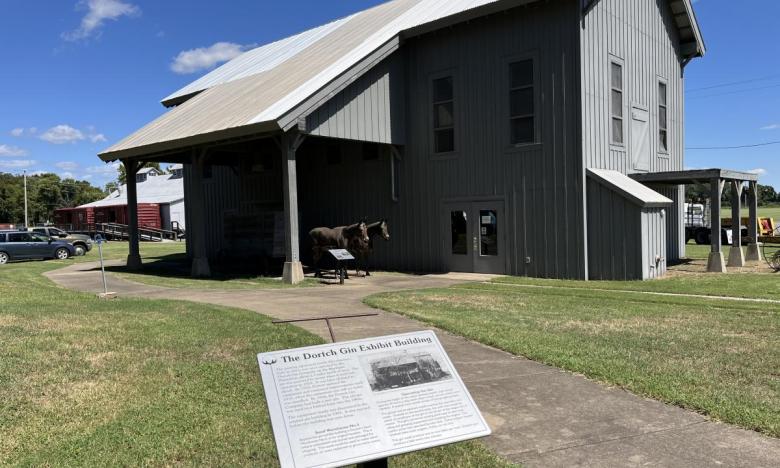 The Dortch Gin Building at Plantation Agriculture Museum. 