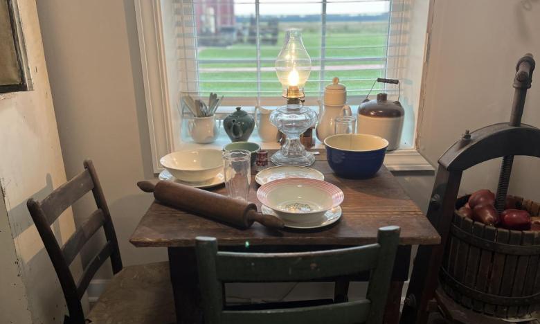 Inside the Summer Kitchen exhibit.