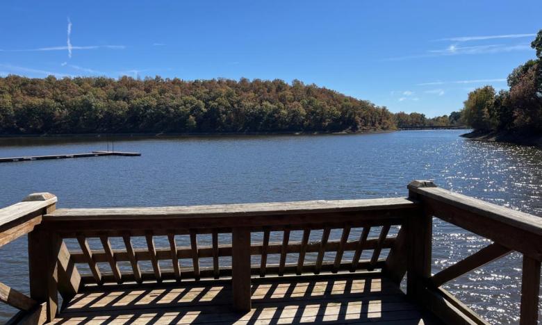 Lake Bennett at Woolly Hollow State Park. 