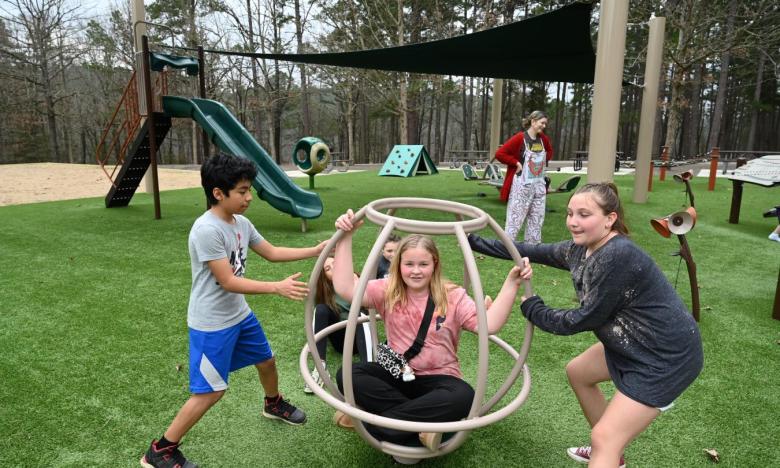 The playground at Daisy State Park. Photo by Kirk Jordan. 