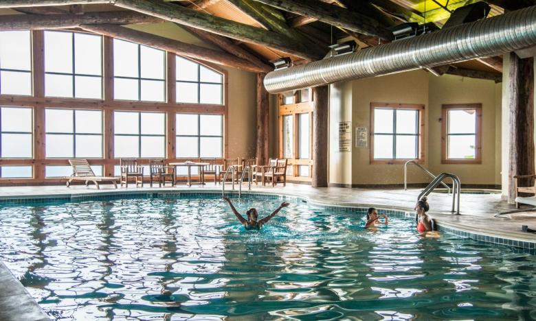 The indoor pool at the Lodge at Mount Magazine State Park. 