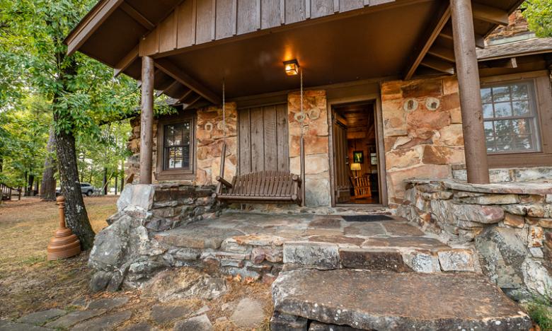 Cabin at Petit Jean State Park. Photo by Kirk Jordan. 