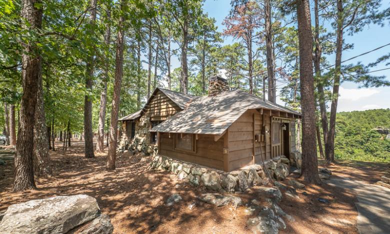 Cabin at Petit Jean State Park. Photo by Kirk Jordan. 