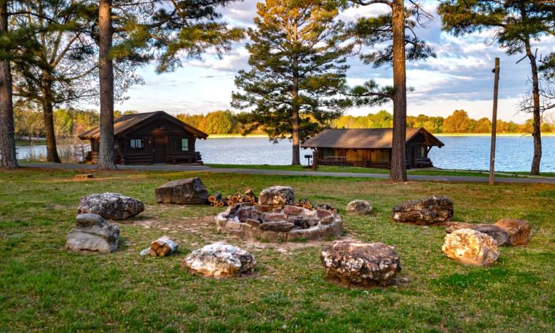 Cabins at Crowley's Ridge State Park. Photo by Kirk Jordan. 