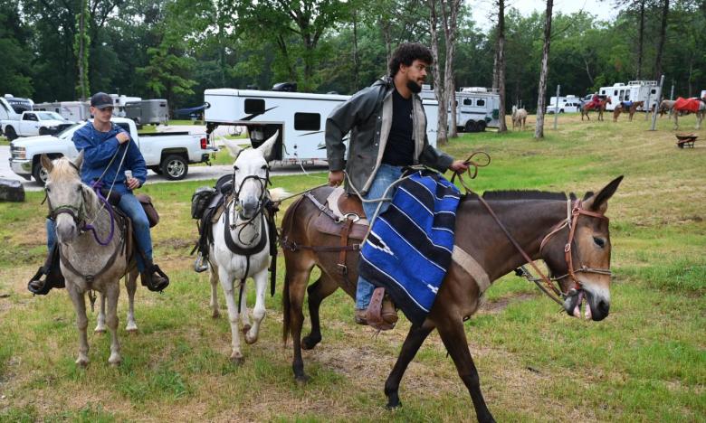 Horseback riding at Devil's Den State Park. Photo by Kirk Jordan. 