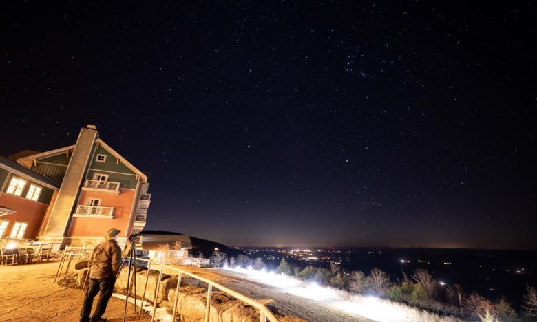 File photo of night sky at Mount Magazine State Park. 