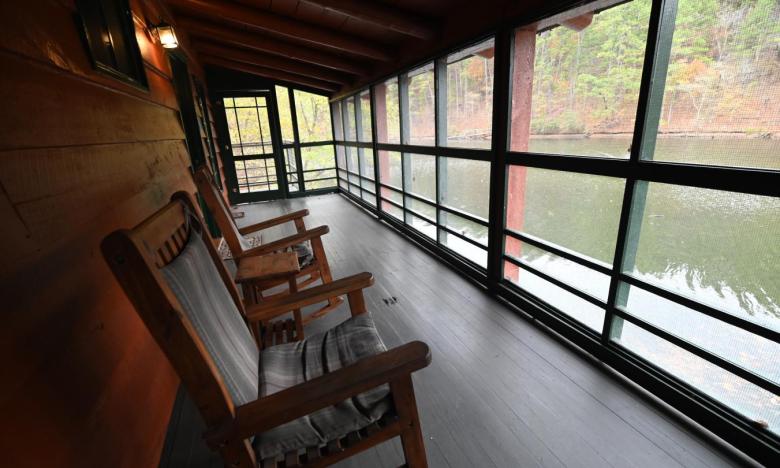 File photo of view from a cabin at Lake Catherine State Park. 