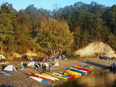 Kayaking Campout at Lake Ouachita