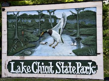Lake Chicot State Park Sign