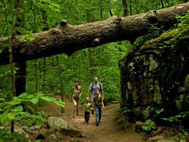 Hiking at Petit Jean State Park