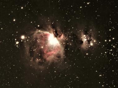 Photo of night sky by astronomer Rick Floyd