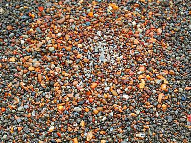 Sifted gravel from Crater of Diamonds State Park