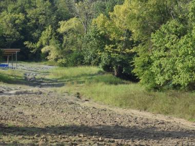 west drain at crater of diamonds state park