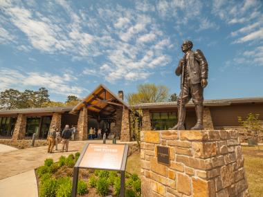 Petit Jean State Park Dr. T.W. Hardison Visitor Center Statue
