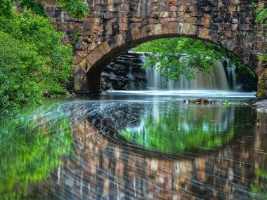 The Davies Bridge at Petit Jean State Park.