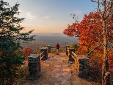 hiker at Mount Magazine