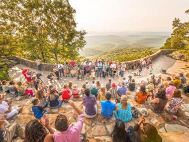Mount Magazine Ampitheater Dedication