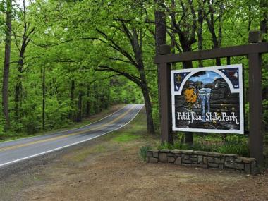 Petit Jean State Park Welcome Sign