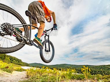 Biking at Lake Fort Smith State Park