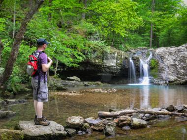 Waterfall at Lake Catherine State Park