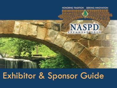 Photo of NASPD Sponsors and Exhibitors guide cover